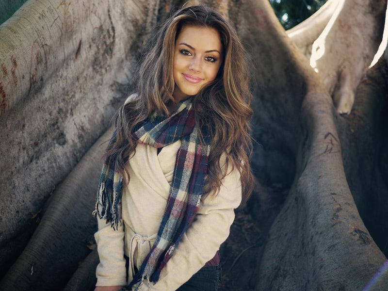 Leaf-Print Scarf